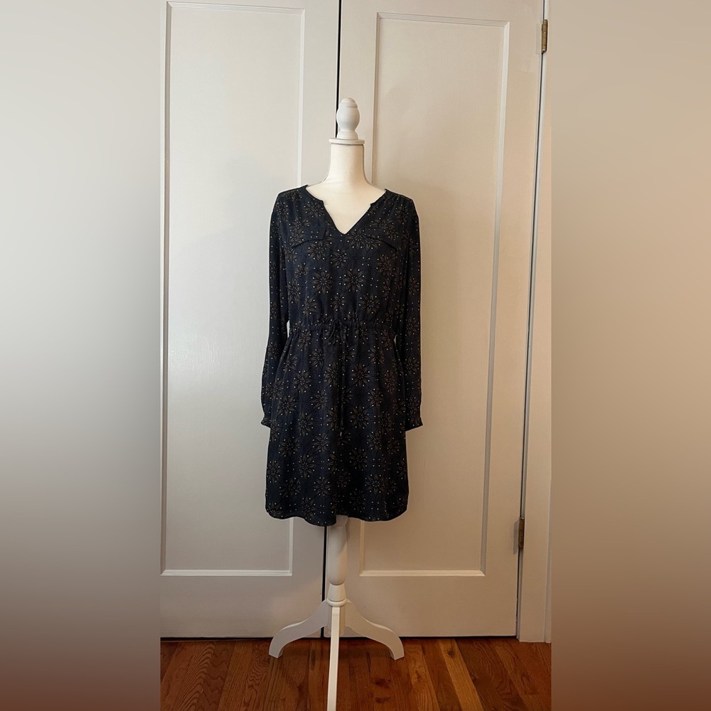 Elegant Navy Starry Dress